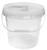 Click to swap image: COPACK Round Tab-Pail 10 Litre Clear T/E Base &amp; Clear Lid